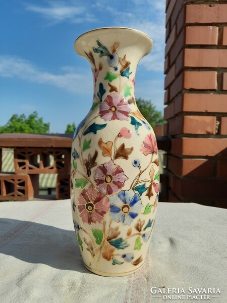 BRÜDER WILLNER TEPLICZ (1880-1890) porcelánfajansz váza