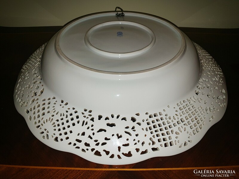 Herend vbo viktória openwork wash bowl + wall bowl 51cm