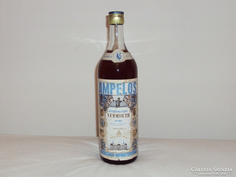 Retro ampelos drink glass bottle - viticulture and oenology research institute unopened, rarity