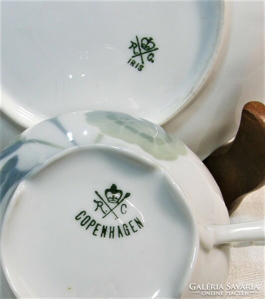 Antique rosenthal copenhagen teacup with base - collector's item