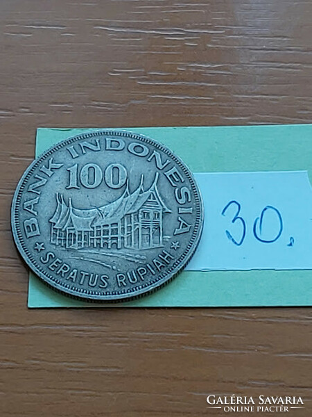 INDONÉZIA 100 RÚPIA 1978 Minangkabau Nyugat-Szumátrai, Réz-nikkel  30.