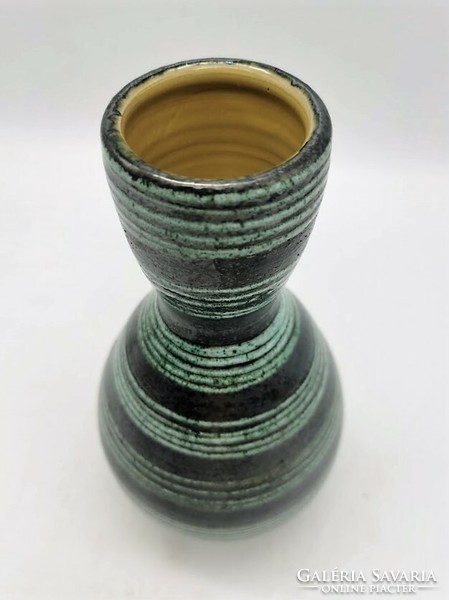 Retro váza,  magyar iparművészeti kerámia, 23,5 cm