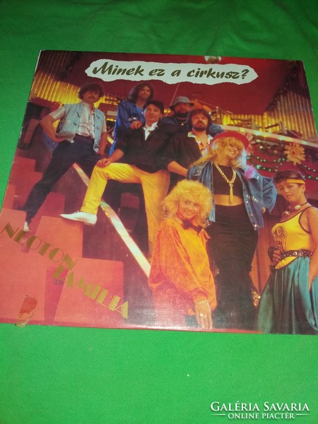 Régi NEOTON - MINEK EZ A CIRKUSZ 1986. zene bakelit LP nagylemez szép állapotban a képek szerint