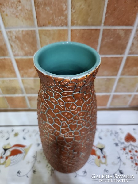 Cracked ceramic retro vase