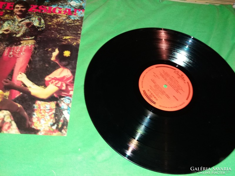 Régi HOPP TE ZSIGA 1975. CIGÁNYZENE zene bakelit LP nagylemez szép állapotban a képek szerint