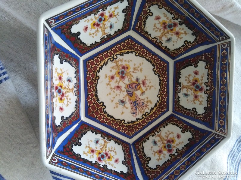 Secession style - ceramic bowl, tray, centerpiece