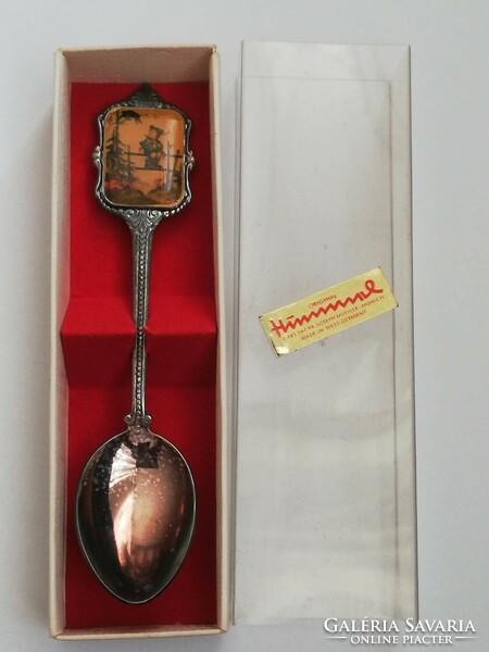 Hummel silver-plated spoon with box for collectors