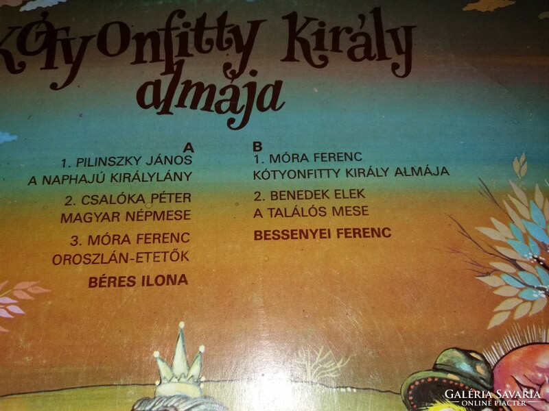 Régi mese hanglemez Besenyei Ferenc - Béres Ilona bakelit LP nagylemez szép állapot a képek szerint