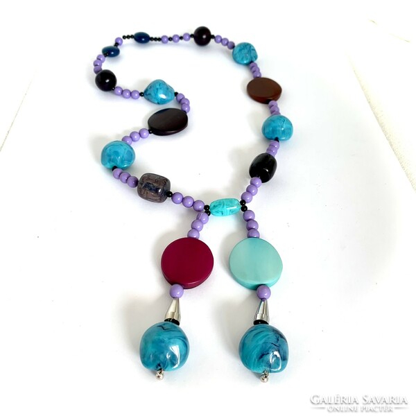 70 Cm+10 cm Italian vintage necklace from the 1980s, flawless quality old jewelry, retro necklaces