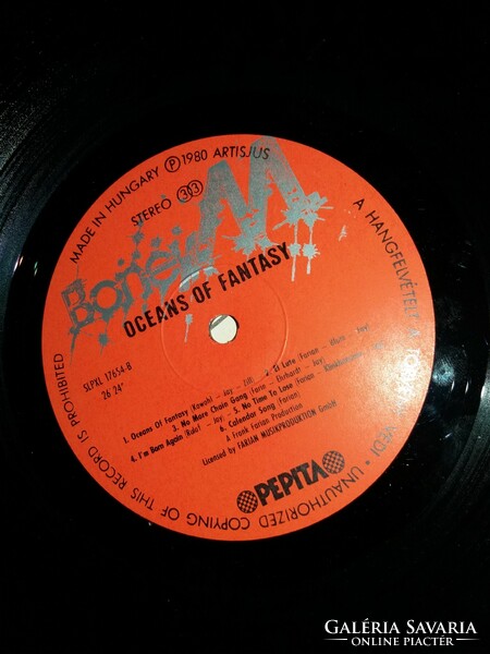 Régi BONEY M. 1980. OCEANS OF FANTASY zene bakelit LP nagylemez szép állapotban a képek szerint