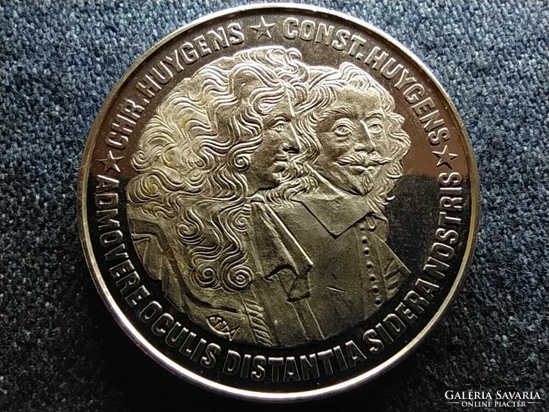 Hollandia Christiaan és Constantijn Huygens 2,5 ecu 1989 réz-nikkel 33mm érem (id62477)