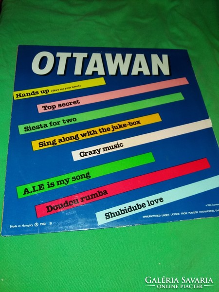 Régi OTTAWAN 1982. zene bakelit LP nagylemez szép állapotban a képek szerint