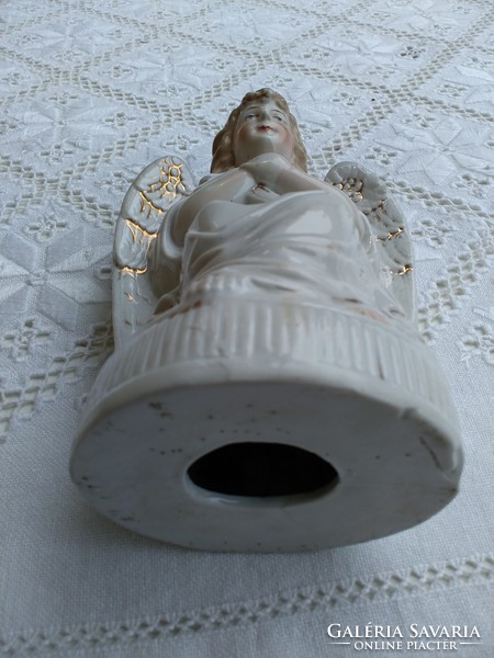 Antique German guardian angel with cross