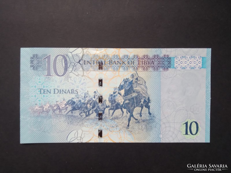 Líbia 10 Dinars 2015 Unc