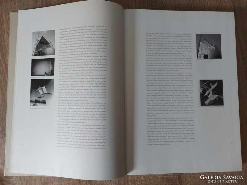 Klaus Kada osztrák építész német és angol nyelvű bemutatkozó könyve képekkel tervekkel - 539