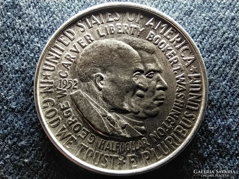 Usa booker t. Washington and George Washington Carver .900 Silver 1/2 Dollar 1952 (id60297)