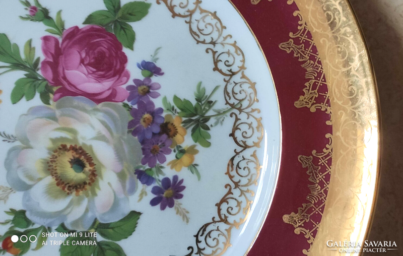 Nagyon szép és kiváló állapotú Royal Beyrouth jelzett porcelán dísz tányér