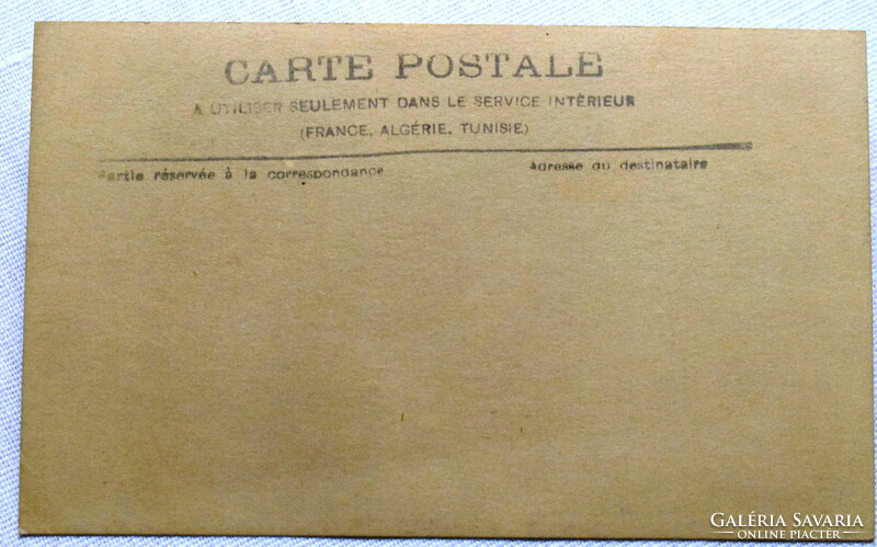 Antik francia képeslap  fotó üzlet ? dolgozói  1910 körül