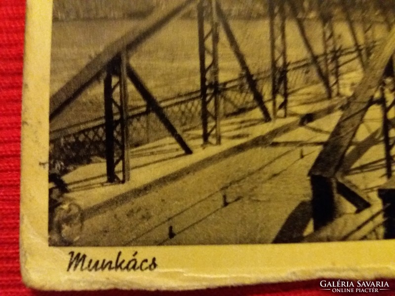 Antique 1944. Worker - bridge barasits photo postcard sepia in good condition according to pictures