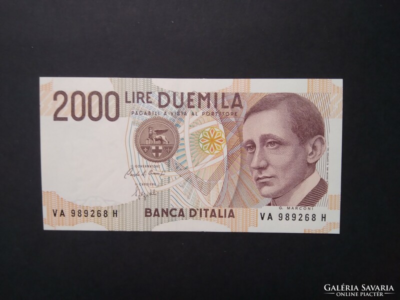 Italy 2000 lire 1990 oz