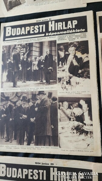 Kepes Budapest newspaper Budapest 12 pieces 1934 Horthy social life art history entertainment