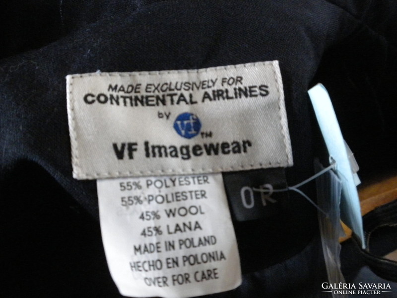 Continental Airlines vintage stewardess egyenruha - RITKASÁG! Címkés, új, S-es, 36-os