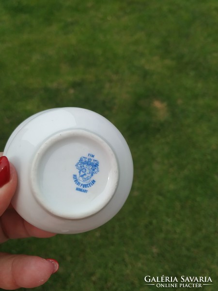 Small porcelain plate with retro blue pattern, spice holder for sale! 2 for sale!