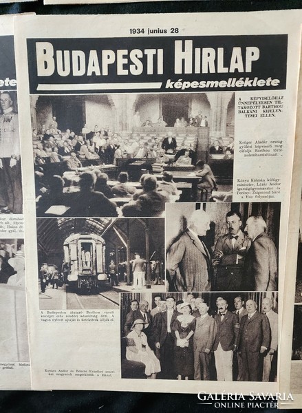Kepes Budapest newspaper Budapest 12 pieces 1934 Horthy social life art history entertainment
