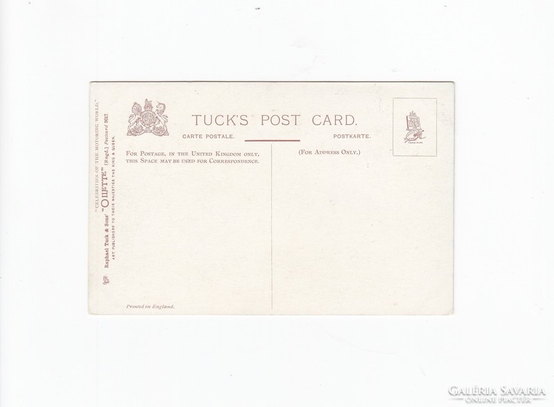 Old military postcard postman