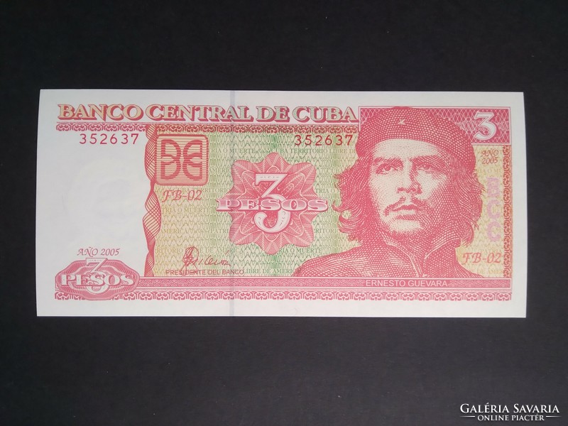 Kuba 3 Pesos 2005 Unc