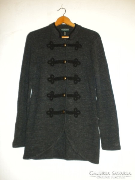 Ralph lauren vintage gray knitted jacket, cardigan, size m, size 38