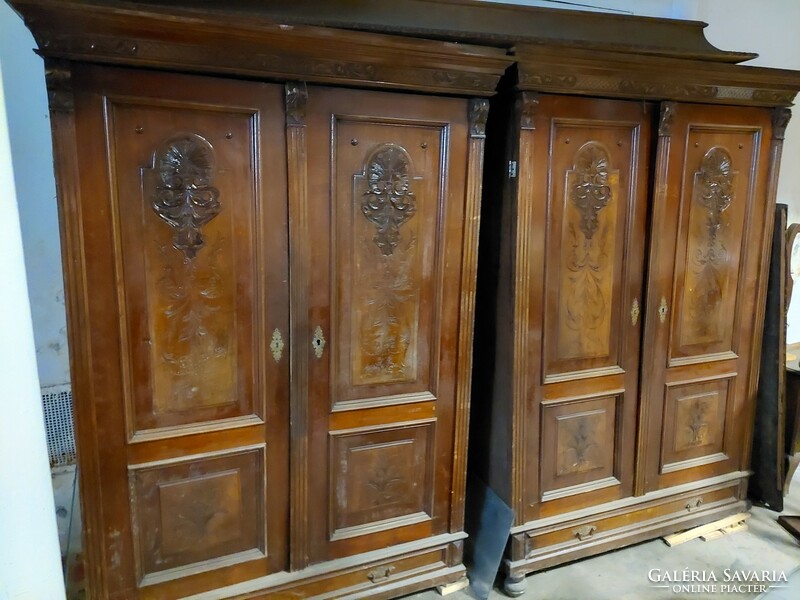 Antique pewter cabinets 4 pcs
