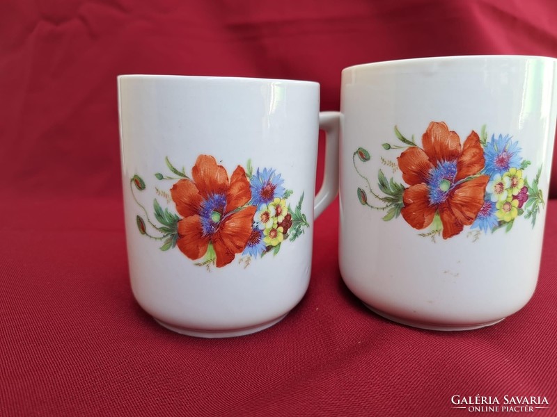 Beautiful Zsolnay poppy mug mugs