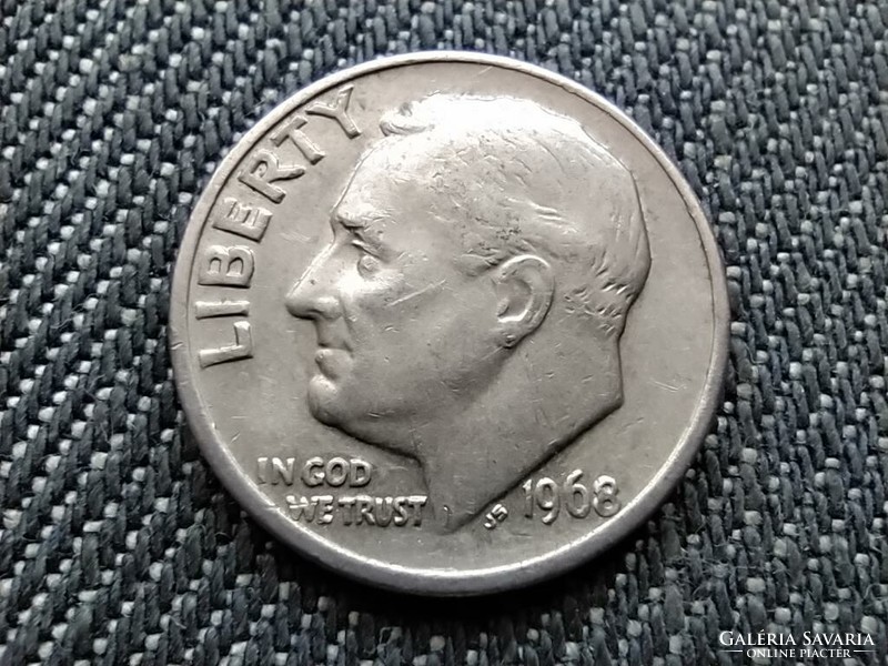 USA Roosevelt 1 dime 1968  (id32241)