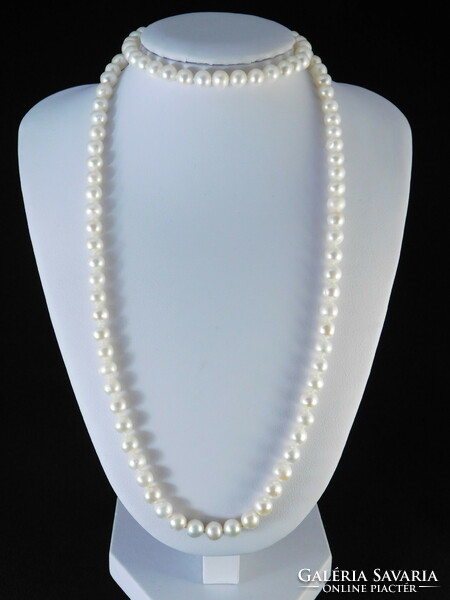 14 K gold pearl necklace and bracelet jewelry set