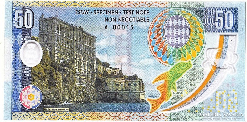 Monaco 50 frank fantázia pénz 1918