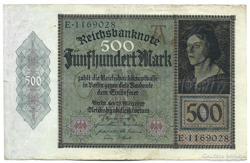 500 márka 1922 Németország 3.
