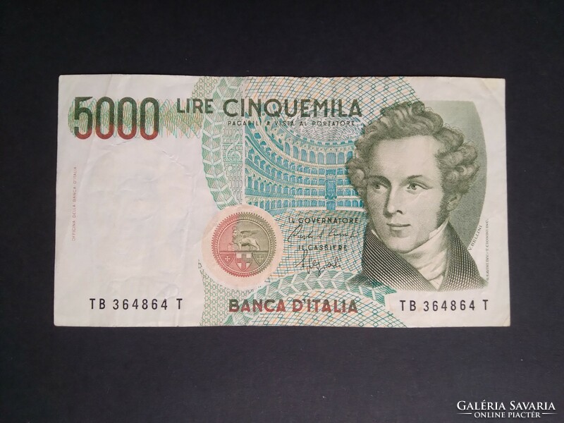 Olaszország 5000 Lire 1985 F