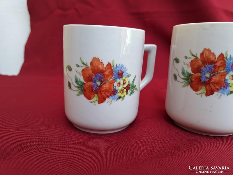 Beautiful Zsolnay poppy mug mugs