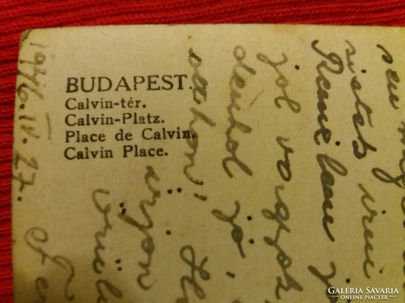 Antique 1946.Budapest - calvin tér Hungarian rotofot postcard ff. Photo in good condition according to pictures