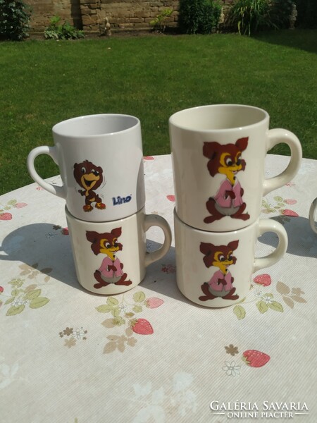 English porcelain mug, glass 3 pcs + 1 glass for sale!