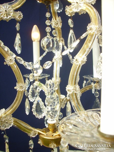 Mária Theresia crystal chandelier with 6 lights