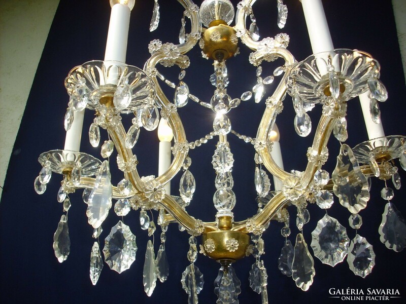 Mária Theresia crystal chandelier with 6 lights