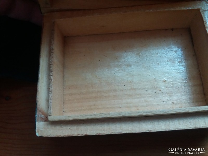 Old carved card box