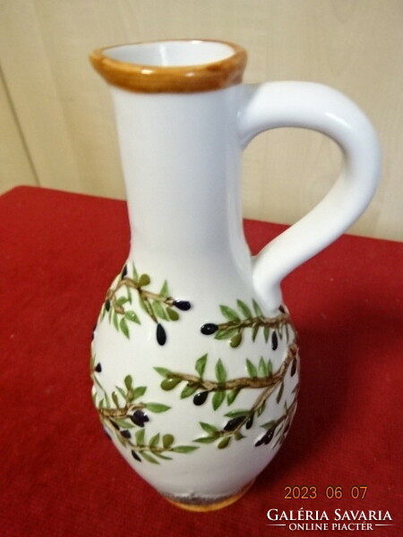 Horváth porcelain jug with a raised pattern. Jokai.