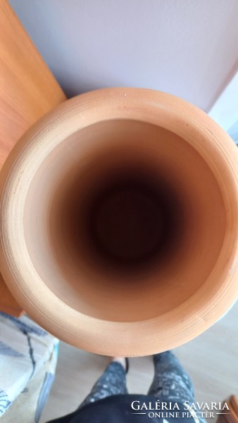 Ceramic floor vase,? 38 cm high, top diameter: 15 cm. 1896 Gr.