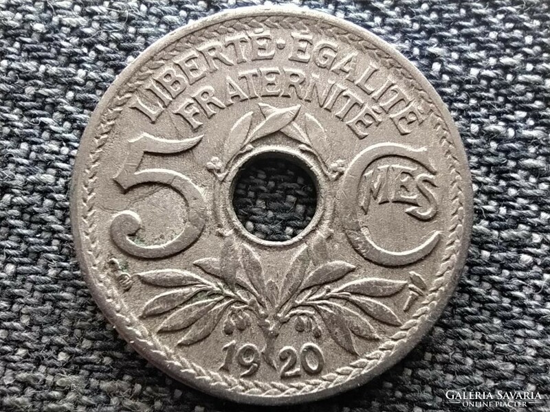 Franciaország Harmadik Köztársaság 5 Centimes 1920 (id45602)
