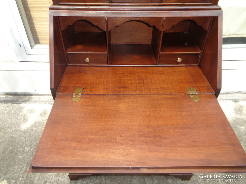 English secretary with shelf top