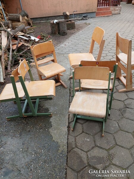 Retro school chairs
