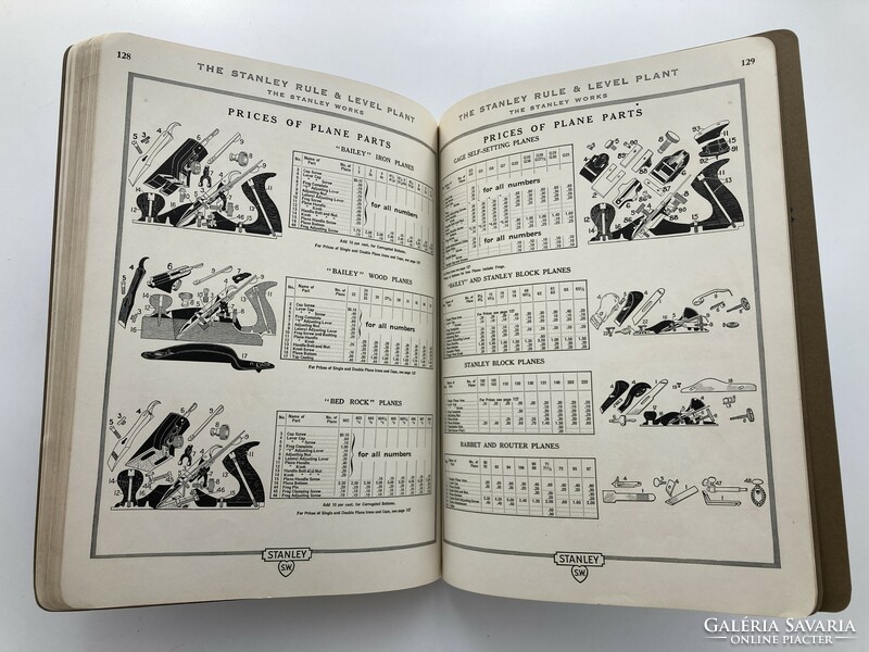 Stanley tools picture antique tool price list, catalog from 1923 - collector's copy